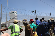 Mineworkers at the Gold One mine in Springs 