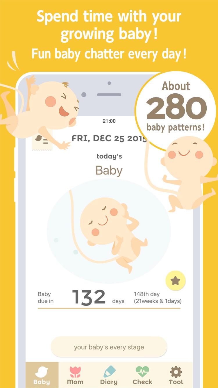 Android application 280days: Pregnancy Diary screenshort