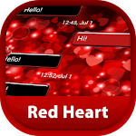 GO SMS Red Heart Apk