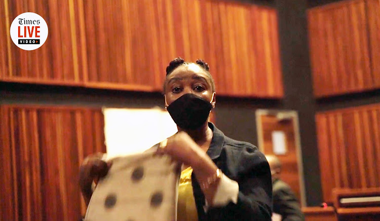 Nomia Rosemary Ndlovu in the Palm Ridge high court during the multiple murder trial against her.