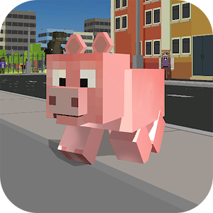 Download Blocky City Pig Simulator 3D For PC Windows and Mac