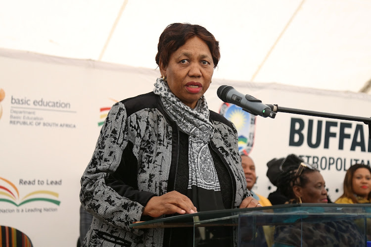 Minister of basic education Angie Motshekga.