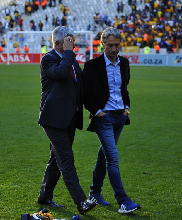 Muhsin Ertugral (Head Coach) of Ajax Cape Town after the Absa Premiership match between Ajax Cape Town and Kaizer Chiefs at Cape Town Stadium on May 12, 2018 in Cape Town, South Africa.