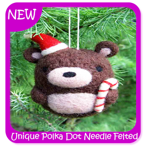 Download Unique Polka Dot Needle Felted Ornaments For PC Windows and Mac