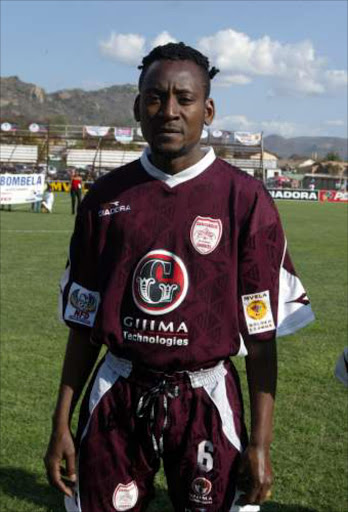 DESPERATE: Saleh Amisi is one of the players retrenched by Fidentia Rangers. 01/03/07. Saleh Amisi of Dangerous Darkies F.C during the Mvela Golden League Inaugural match against City Pillars at KwaNyamazane Stadium in Mpumalanga. 28/8/04. Pic: Thembinkosi Dwayisa. © ST.