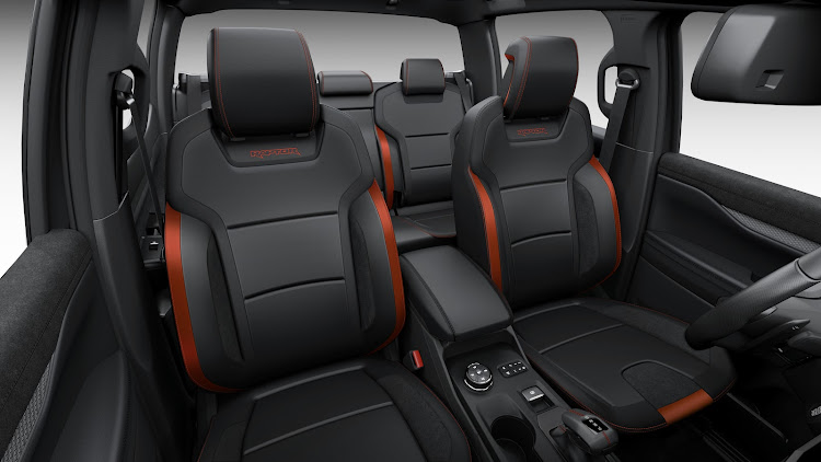 New jet fighter-inspired sports seats.