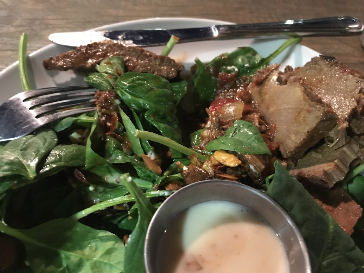 Brisket & spinach salad - delish!!!!