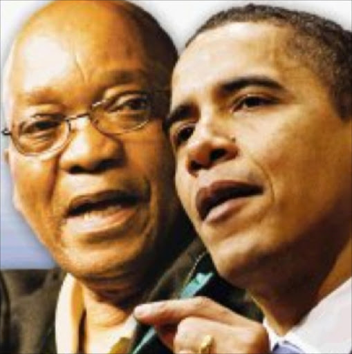 Jacob Zuma and Barack Obama