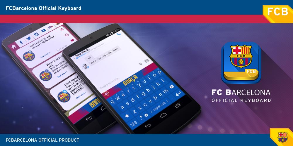 Android application FC Barcelona Official Keyboard screenshort