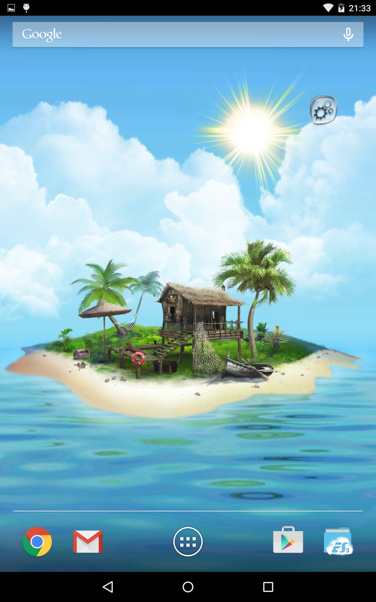Android application Mysterious Island screenshort