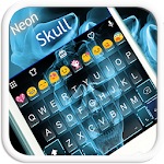 Neon Skull Emoji Keyboard Skin Apk
