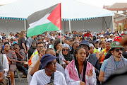 Constitutional Hill was buzzing with activists who pledged their solidarity with the people of Palestine.