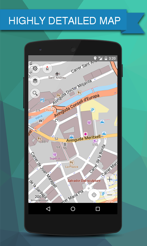 Android application Cape Verde Offline Map screenshort