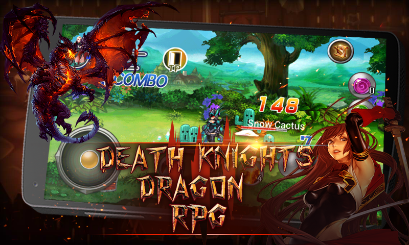 Android application Death Dragon Knights RPG screenshort