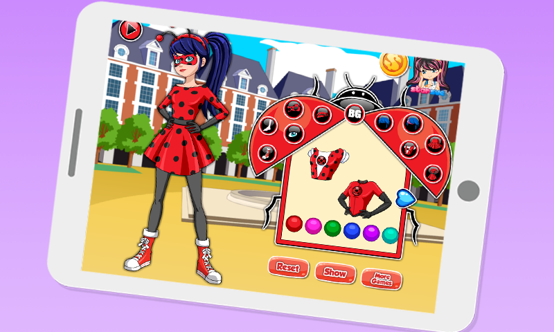 Android application Dress up Ladybug screenshort