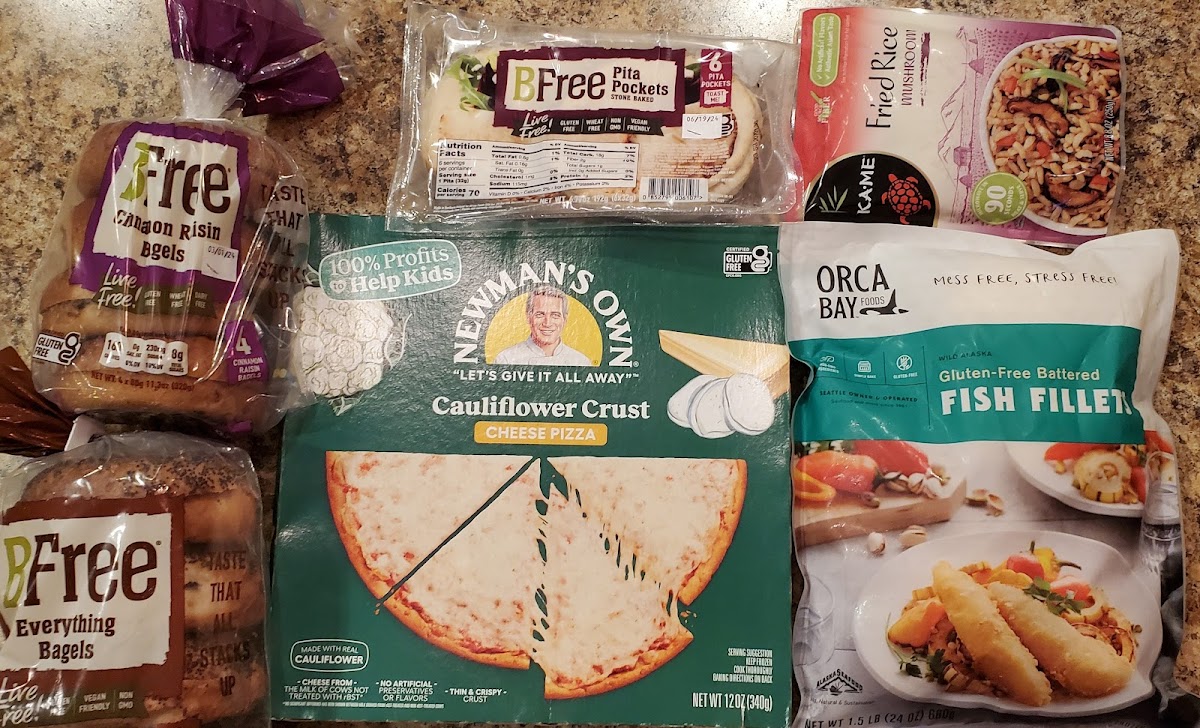 Feb 22, 2024- BFree bread, GF Fish Fillets, and GF pizza!