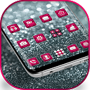 Télécharger Silver Pink Glitter launcher for Galaxy S Installaller Dernier APK téléchargeur