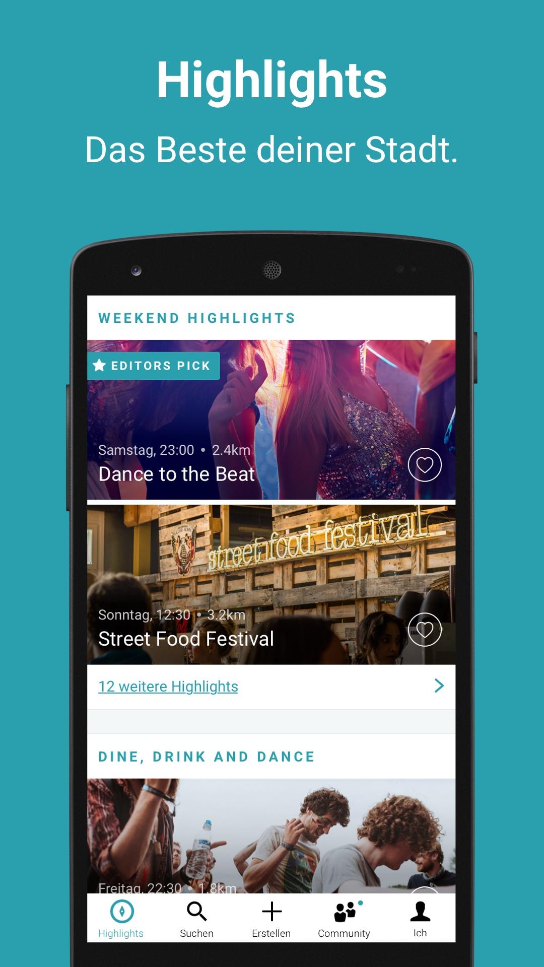 Android application actify: Deine Aktivitäten-App! screenshort