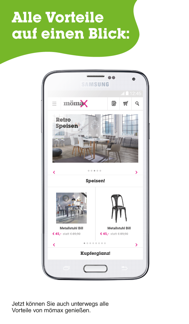 Android application mömax Deutschland screenshort