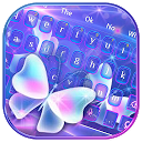 ダウンロード Neon Sparkle Butterfly Keyboard Theme をインストールする 最新 APK ダウンローダ