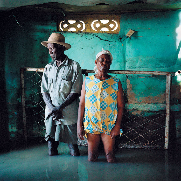 Gideon Mendel, Christa and Salomon Raymond Fils, September 2008, Decade Village, Haiti Courtesy Prix Pictet Ltd 2015