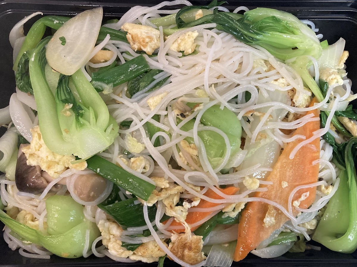 Vegetable Mai Fun - angel hair rice noodles