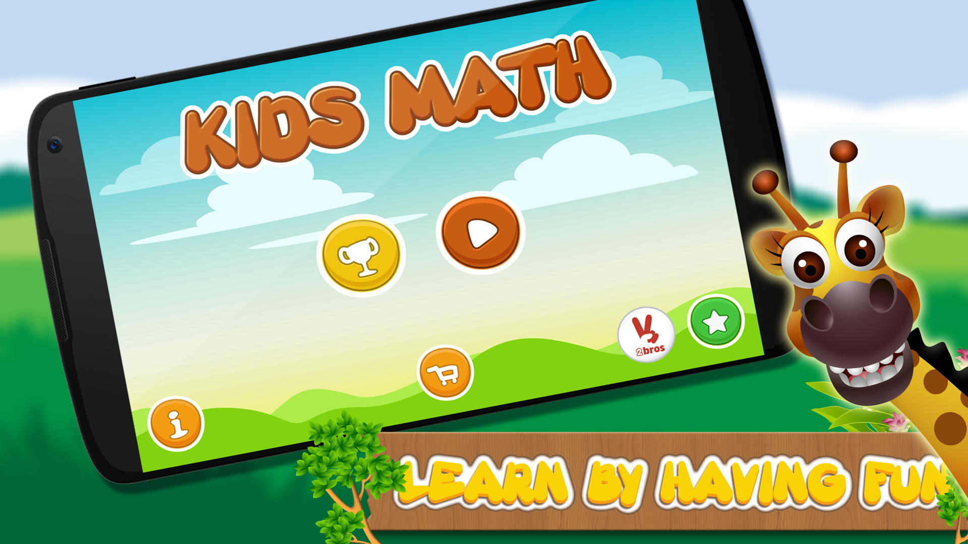 Android application Math learning for kids screenshort