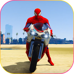 Download Superhero Tricky bike race (kids games) For PC Windows and Mac