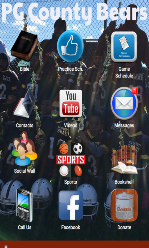 Android application PG Bears screenshort