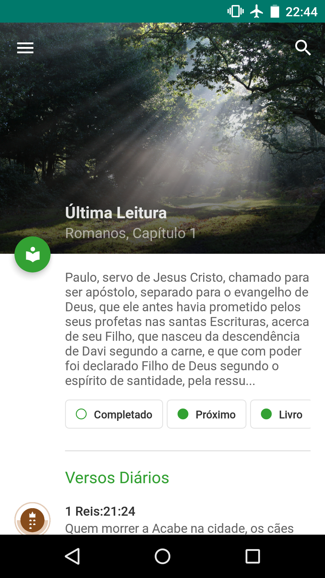 Android application Bíblia em Português Almeida screenshort