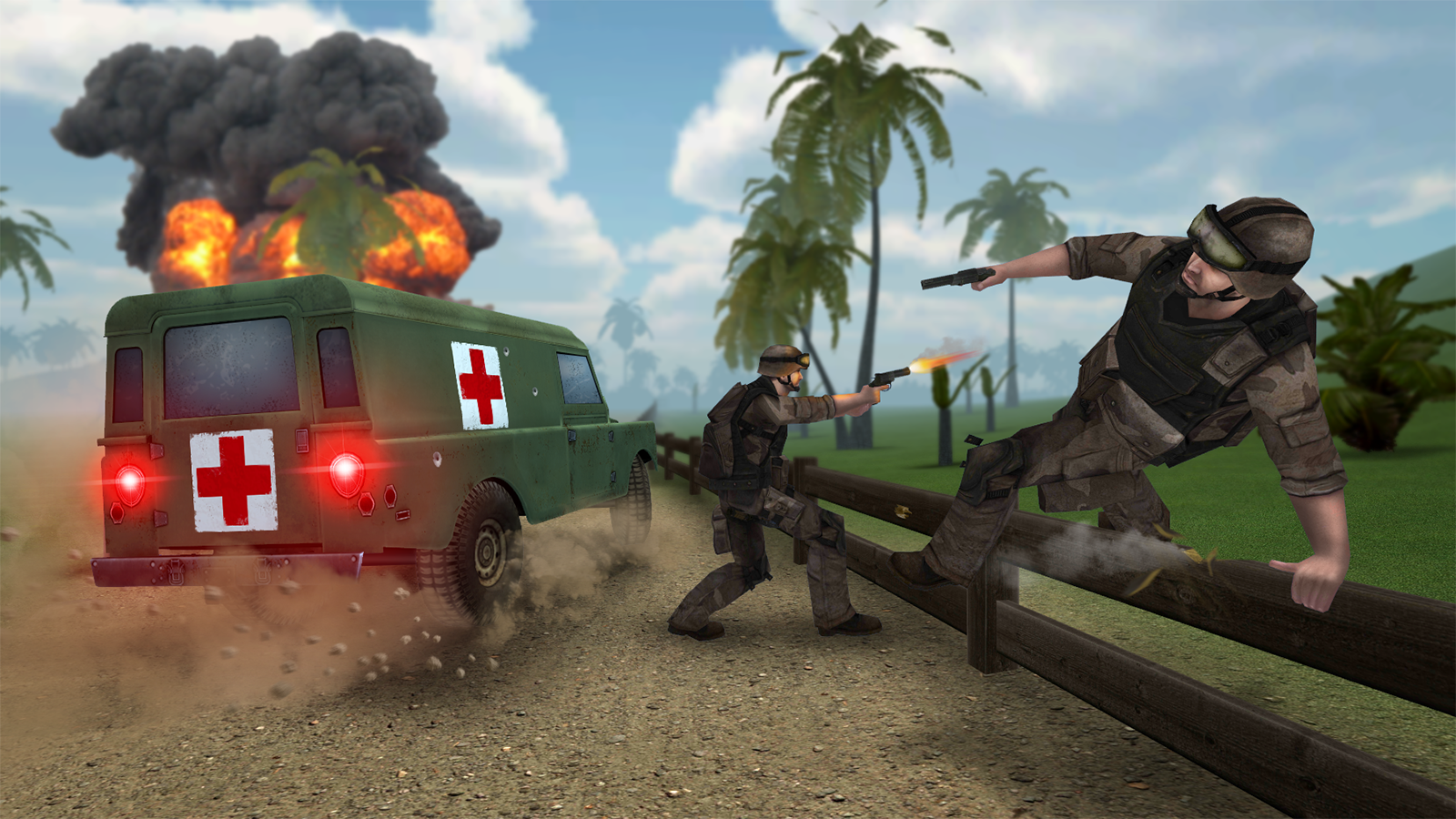 Android application 4x4 Off-Road Ambulance Game screenshort