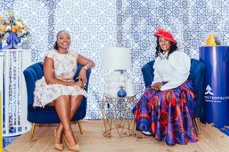 Mbali Nhlapo (left) with Metropolitan's Provincial General Manager, Queen Malobane.