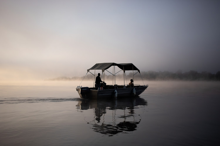 A serene scene on the Zambezi with Mukwa River Lodge.