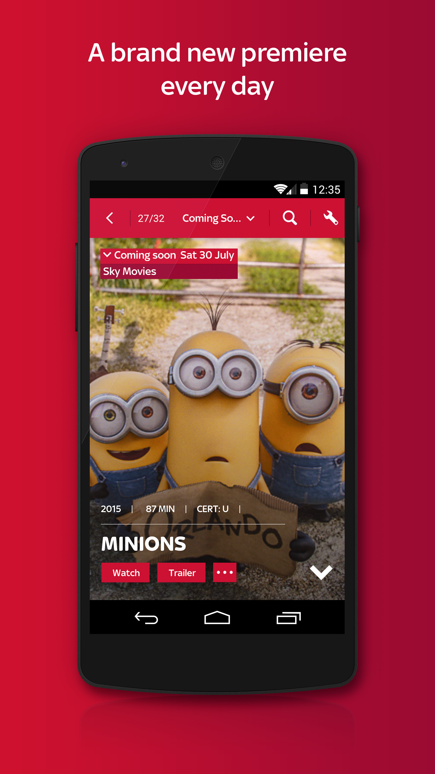 Android application Sky Movies: Stream 1000 movies screenshort