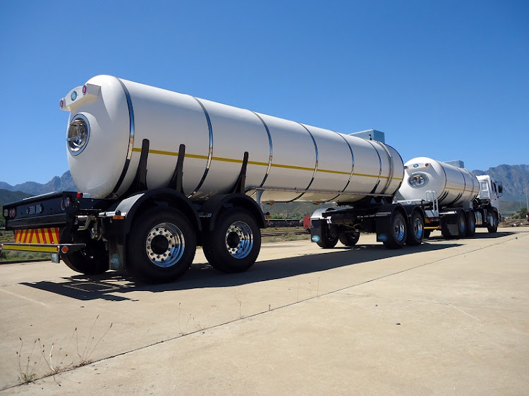 The innovative new milk tanker produced by GRW for Eqstra Fleet Management. Picture: SUPPLIED