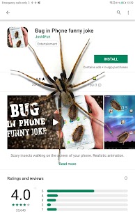 Araña en Teléfono de Broma Screenshot