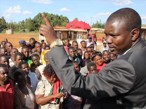 Uasin Gishu Governor Jackson Mandago in Jua Kali, Eldoret town, last week