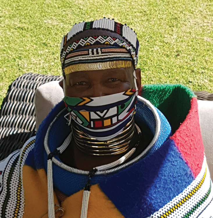 Master beadwork maker, painter and remarkable cultural entrepreneur and educator Sophie Msoziswa Mahlangu.