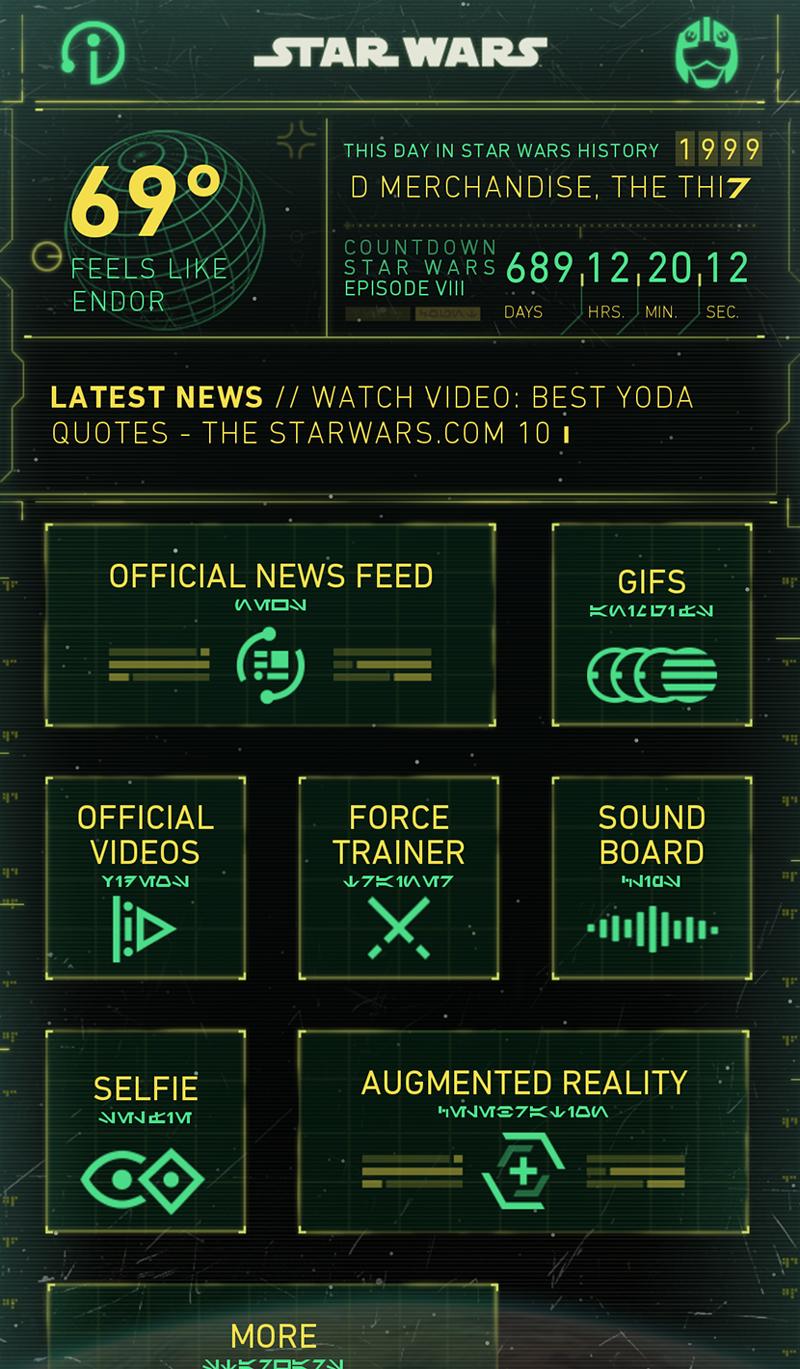 Android application Star Wars screenshort