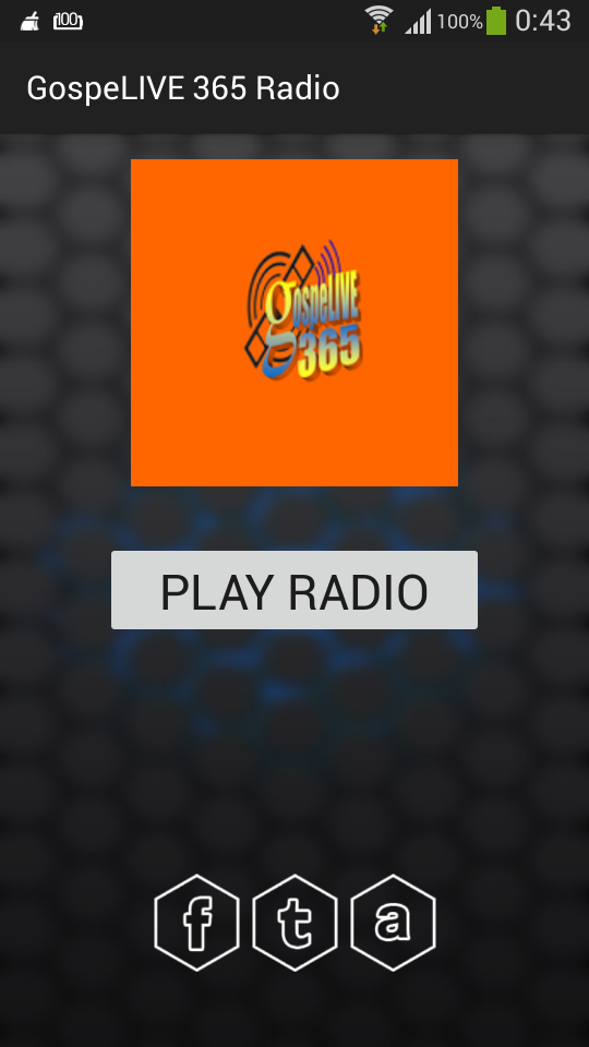 Android application GospeLIVE 365 Radio screenshort