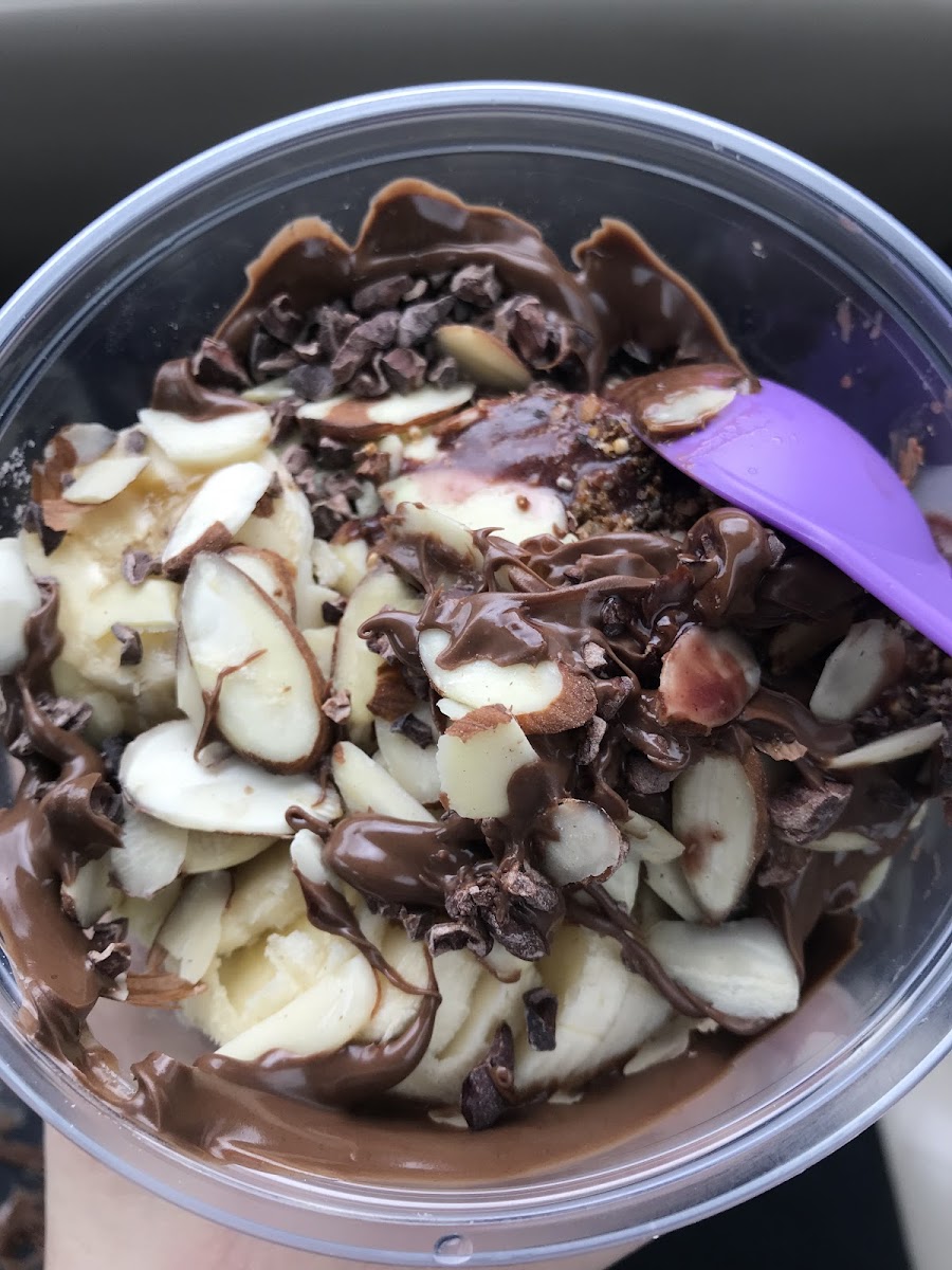 small chocolate açaí bowl