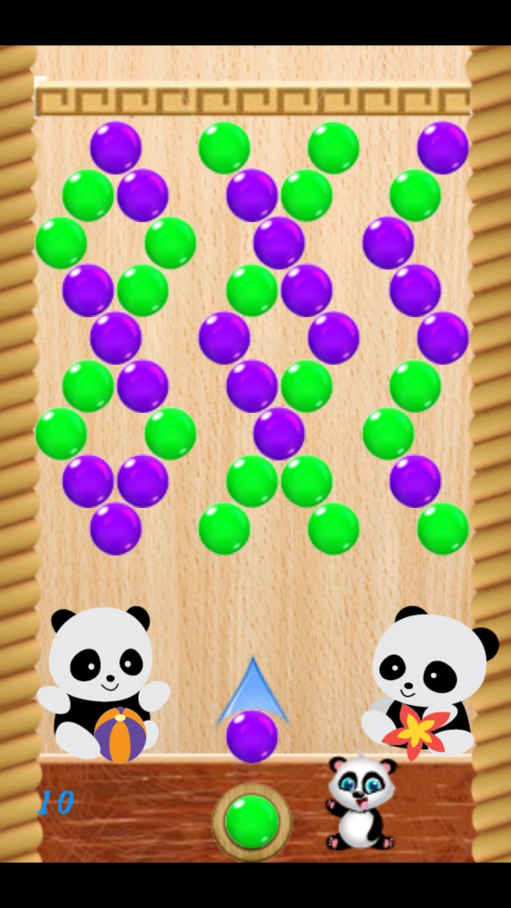 Android application Shoot Bubble Panda Pop screenshort