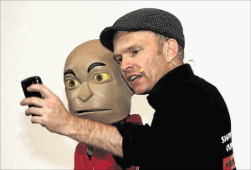 PUPPET MASTER: Conrad Koch and his controversial puppet Chester Missing Photo: Mike Holmes