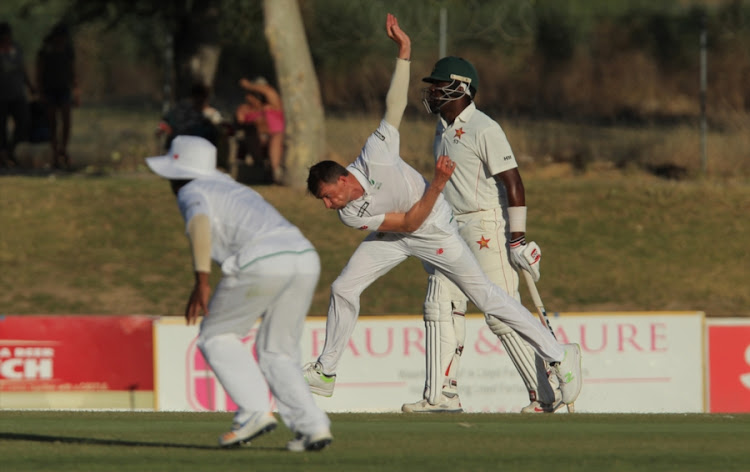 Dale Steyn of SA Invitation XI during day 1 of the 3 Day Tour match between SA Invitation XI and Zimbabwe at Eurolux Boland Park on December 20, 2017 in Paarl, South Africa.