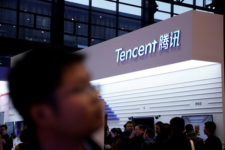 A sign of Tencent is seen during the fourth World Internet Conference in Wuzhen, Zhejiang province, China, on December 3 2017. File photo: REUTERS/ALY SONG