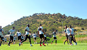 Kaizer Chiefs players go through their paces  during the club's recent  media day   at the club's  Village.