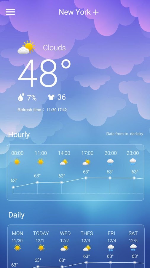 Weather — приложение на Android