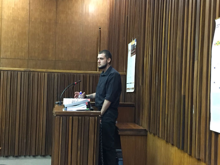 Le Roux Steyn testifies in the South Gauteng High Court, in Johannesburg, in the case of the Krugersdorp murders on October 10 2018.