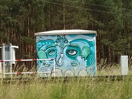 Elefant Mural Stromkasten