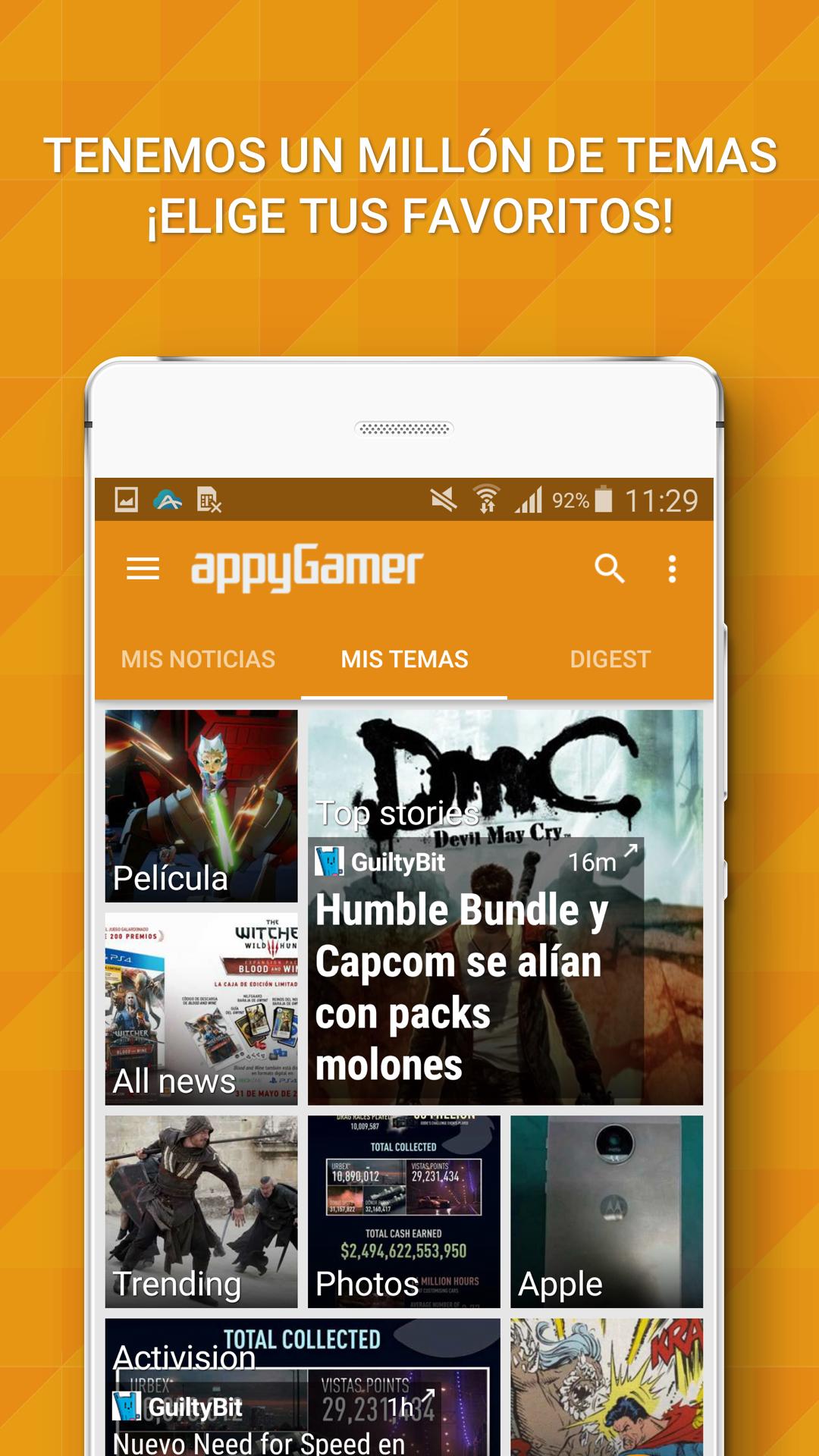 Android application Appy Gamer – Games news screenshort